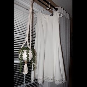 Donna Ricco New York Elegant White Midi Dress